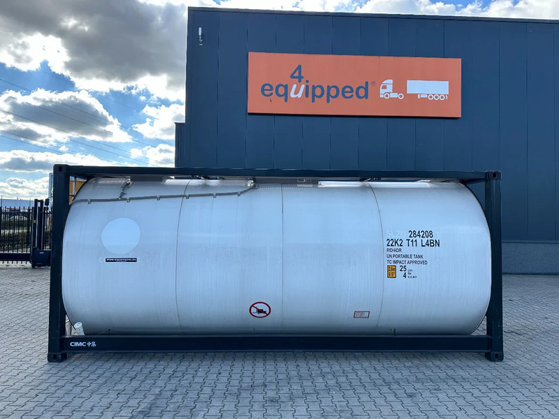 CIMC NEW / UNUSED, for FOOD STUFF or CHEMICAL, 20FT ISO, 25.030L, L4BN, UN Portable, T11, test: 1-2027 - Tangki penyimpanan: gambar 2 CIMC NEW / UNUSED, for FOOD STUFF or CHEMICAL, 20FT ISO, 25.030L, L4BN, UN Portable, T11, test: 1-2027 - Tangki penyimpanan: gambar 2