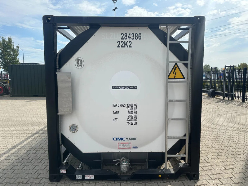 CIMC TOP: 2022, 20FT ISO, 25.030L, L4BN, UN Portable, T11, test: 1-2027 - Tangki penyimpanan: gambar 3 CIMC TOP: 2022, 20FT ISO, 25.030L, L4BN, UN Portable, T11, test: 1-2027 - Tangki penyimpanan: gambar 3