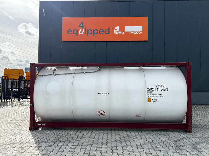 CIMC UNUSED, BOTH FOOD STUFF/CHEMICAL USE, 20FT ISO, 25.000L, L4BN, UN Portable, T11, test: 12-2026 - Tangki penyimpanan: gambar 2 CIMC UNUSED, BOTH FOOD STUFF/CHEMICAL USE, 20FT ISO, 25.000L, L4BN, UN Portable, T11, test: 12-2026 - Tangki penyimpanan: gambar 2