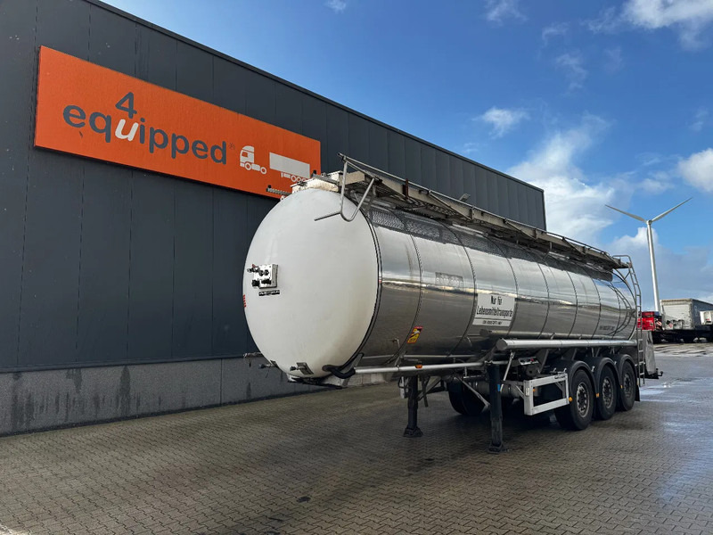 Feldbinder LEBENSMITTEL / LEVENSMIDDELEN FOOD / 33.500L / 3-COMP / PUMPE / INOX / NL-trailer / APK: 05-2026 - Semi-trailer tangki: gambar 1 Feldbinder LEBENSMITTEL / LEVENSMIDDELEN FOOD / 33.500L / 3-COMP / PUMPE / INOX / NL-trailer / APK: 05-2026 - Semi-trailer tangki: gambar 1