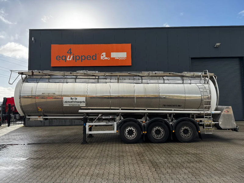 Feldbinder LEBENSMITTEL / LEVENSMIDDELEN FOOD / 33.500L / 3-COMP / PUMPE / INOX / NL-trailer / APK: 05-2026 - Semi-trailer tangki: gambar 3 Feldbinder LEBENSMITTEL / LEVENSMIDDELEN FOOD / 33.500L / 3-COMP / PUMPE / INOX / NL-trailer / APK: 05-2026 - Semi-trailer tangki: gambar 3