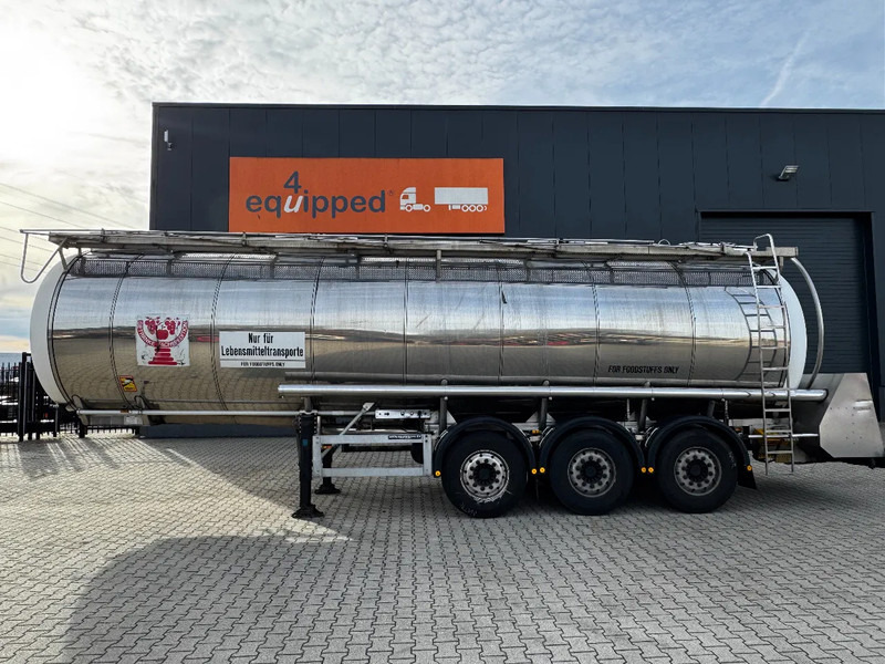 Feldbinder LEBENSMITTEL / LEVENSMIDDELEN FOOD / 33.500L / 3-COMP / PUMPE / INOX / NL-trailer / APK: 10-2026 - Semi-trailer tangki: gambar 2 Feldbinder LEBENSMITTEL / LEVENSMIDDELEN FOOD / 33.500L / 3-COMP / PUMPE / INOX / NL-trailer / APK: 10-2026 - Semi-trailer tangki: gambar 2