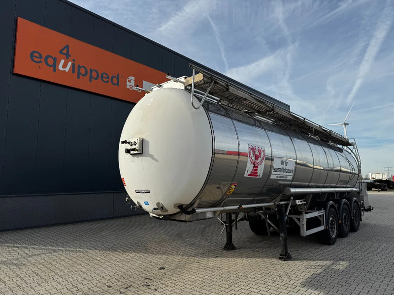 Feldbinder LEBENSMITTEL / LEVENSMIDDELEN FOOD / 33.500L / 3-COMP / PUMPE / INOX / NL-trailer / APK: 10-2026 - Semi-trailer tangki: gambar 1 Feldbinder LEBENSMITTEL / LEVENSMIDDELEN FOOD / 33.500L / 3-COMP / PUMPE / INOX / NL-trailer / APK: 10-2026 - Semi-trailer tangki: gambar 1
