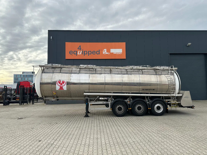Feldbinder LEVENSMIDDELEN / FOOD / LEBENSMITTEL / 33.500L / 3-COMP / POMP / NL-trailer / APK: 09-2026, 10x beschikbaar - Semi-trailer tangki: gambar 3 Feldbinder LEVENSMIDDELEN / FOOD / LEBENSMITTEL / 33.500L / 3-COMP / POMP / NL-trailer / APK: 09-2026, 10x beschikbaar - Semi-trailer tangki: gambar 3