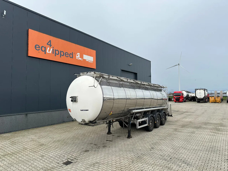 Feldbinder LEVENSMIDDELEN / FOOD / LEBENSMITTEL / 33.500L / 3-COMP / POMP / NL-trailer / APK: 12-2026, 10x beschikbaar - Semi-trailer tangki: gambar 1 Feldbinder LEVENSMIDDELEN / FOOD / LEBENSMITTEL / 33.500L / 3-COMP / POMP / NL-trailer / APK: 12-2026, 10x beschikbaar - Semi-trailer tangki: gambar 1
