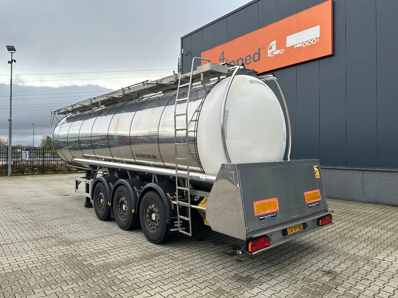 Feldbinder LEVENSMIDDELEN / FOOD / LEBENSMITTEL / 33.500L / 3-COMP / POMP / NL-trailer / APK: 12-2026, 10x beschikbaar - Semi-trailer tangki: gambar 4 Feldbinder LEVENSMIDDELEN / FOOD / LEBENSMITTEL / 33.500L / 3-COMP / POMP / NL-trailer / APK: 12-2026, 10x beschikbaar - Semi-trailer tangki: gambar 4