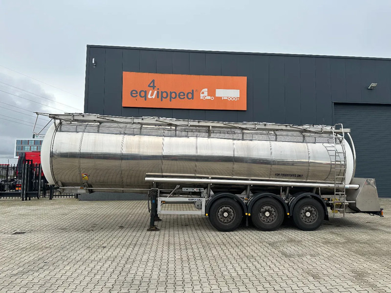 Feldbinder LEVENSMIDDELEN / FOOD / LEBENSMITTEL / 33.500L / 3-COMP / POMP / NL-trailer / APK: 12-2026, 10x beschikbaar - Semi-trailer tangki: gambar 3 Feldbinder LEVENSMIDDELEN / FOOD / LEBENSMITTEL / 33.500L / 3-COMP / POMP / NL-trailer / APK: 12-2026, 10x beschikbaar - Semi-trailer tangki: gambar 3
