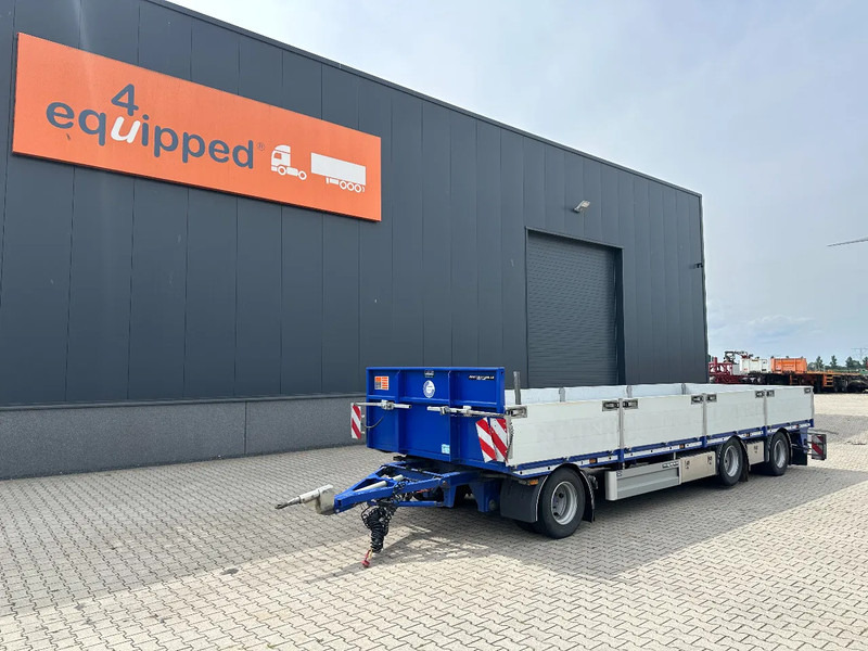Floor zeer mooie AXD.330 3-assige aanhanger met alu zijborden, rongpotten, liftas, geschoopeerd, NL-aanhanger - Trailer flatbed: gambar 1 Floor zeer mooie AXD.330 3-assige aanhanger met alu zijborden, rongpotten, liftas, geschoopeerd, NL-aanhanger - Trailer flatbed: gambar 1