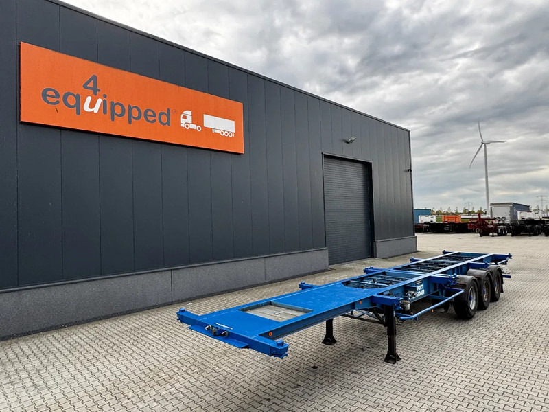 Groenewegen 40FT-chassis / liftaxle / drumbrakes / NL-Chassis - Semi-trailer pengangkut mobil: gambar 1 Groenewegen 40FT-chassis / liftaxle / drumbrakes / NL-Chassis - Semi-trailer pengangkut mobil: gambar 1