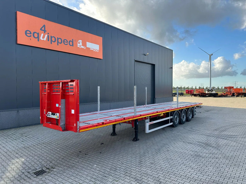 Kässbohrer NEU Heavy-Duty Platform, Heckbündig, Twistlocks (1x 40FT / 2x 20FT), ADR (EX/II, EX/III, FL, AT), Rungtasschen, Scheibebremsen - Semi-trailer pengangkut mobil: gambar 1 Kässbohrer NEU Heavy-Duty Platform, Heckbündig, Twistlocks (1x 40FT / 2x 20FT), ADR (EX/II, EX/III, FL, AT), Rungtasschen, Scheibebremsen - Semi-trailer pengangkut mobil: gambar 1