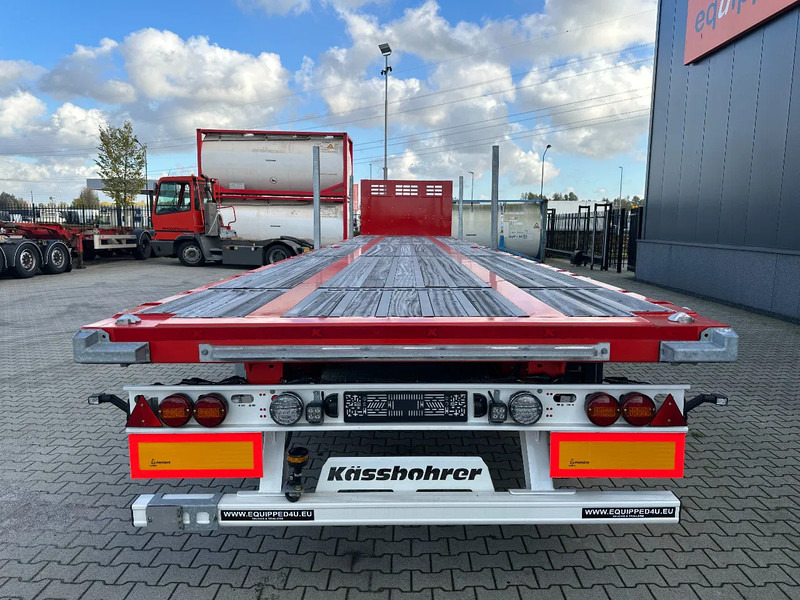Kässbohrer NEU Heavy-Duty Platform, Heckbündig, Twistlocks (1x 40FT / 2x 20FT), ADR (EX/II, EX/III, FL, AT), Rungtasschen, Scheibebremsen - Semi-trailer pengangkut mobil: gambar 4 Kässbohrer NEU Heavy-Duty Platform, Heckbündig, Twistlocks (1x 40FT / 2x 20FT), ADR (EX/II, EX/III, FL, AT), Rungtasschen, Scheibebremsen - Semi-trailer pengangkut mobil: gambar 4