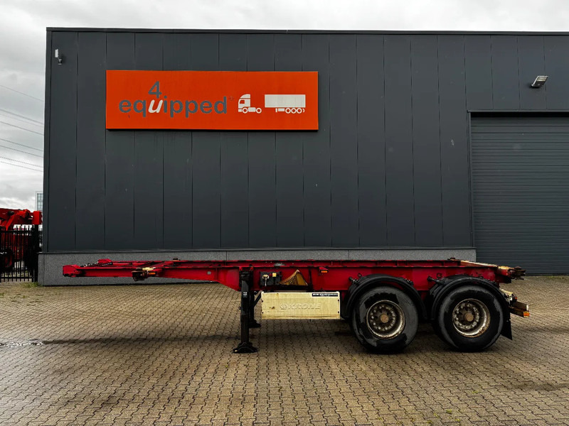 Krone 2-assig 20FT chassis, BPW + trommel, luchtvering, leeggewicht: 3.180kg - Semi-trailer pengangkut mobil: gambar 3 Krone 2-assig 20FT chassis, BPW + trommel, luchtvering, leeggewicht: 3.180kg - Semi-trailer pengangkut mobil: gambar 3