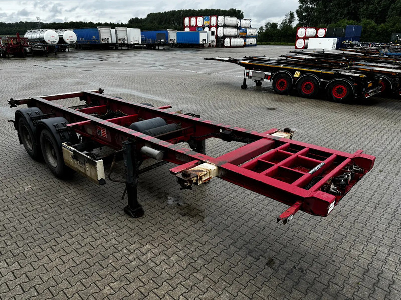 Semi-trailer pengangkut mobil Krone 2-assig 20FT chassis, BPW + trommel, luchtvering, leeggewicht: 3.180kg: gambar 7