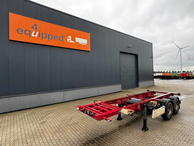 Krone 2-assig 20FT chassis, BPW + trommel, luchtvering, leeggewicht: 3.180kg - Semi-trailer pengangkut mobil: gambar 1 Krone 2-assig 20FT chassis, BPW + trommel, luchtvering, leeggewicht: 3.180kg - Semi-trailer pengangkut mobil: gambar 1