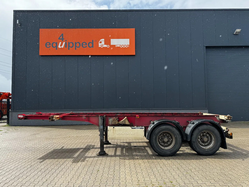 Krone 2-axle 20FT chassis, BPW + drumbrakes, airsuspension, empty weight: 3.180kg, 2x available - Semi-trailer pengangkut mobil: gambar 2 Krone 2-axle 20FT chassis, BPW + drumbrakes, airsuspension, empty weight: 3.180kg, 2x available - Semi-trailer pengangkut mobil: gambar 2