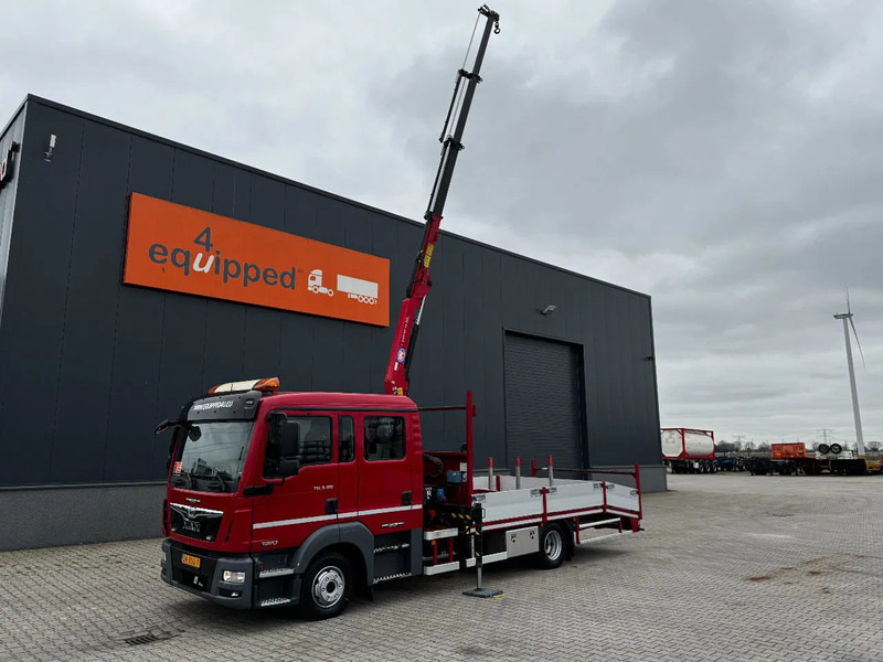 MAN TGL 8.180 crew cab (DOKA), HMF535 K3 crane, 283 running hours only, 211.164 KM, ramps, EURO-6, TOP,-condition - Truk derek: gambar 1 MAN TGL 8.180 crew cab (DOKA), HMF535 K3 crane, 283 running hours only, 211.164 KM, ramps, EURO-6, TOP,-condition - Truk derek: gambar 1