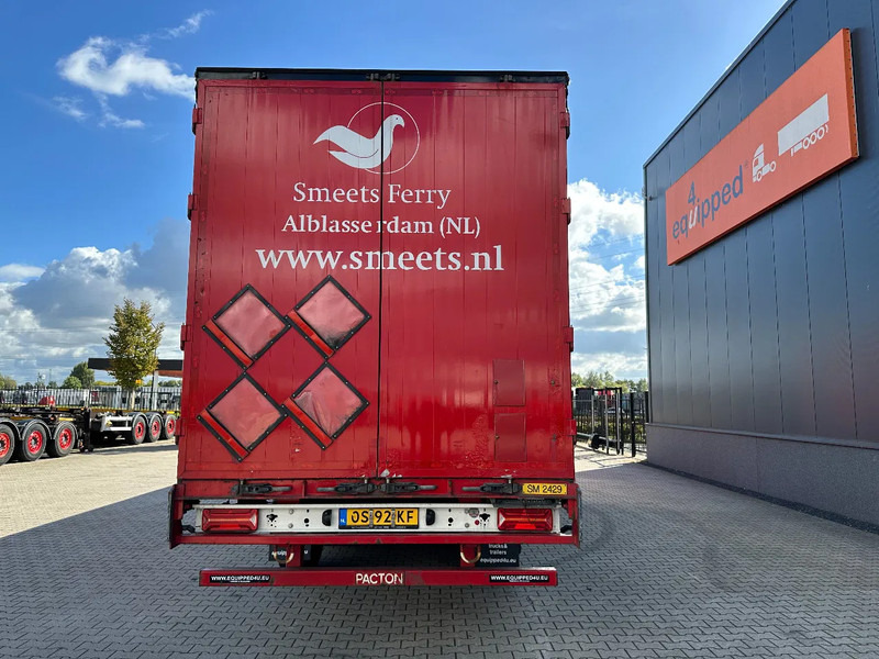 Semi-trailer dengan terpal samping Pacton alu zijborden + planken, hardhouten vloer, NL-trailer, APK: 08-2026: gambar 6