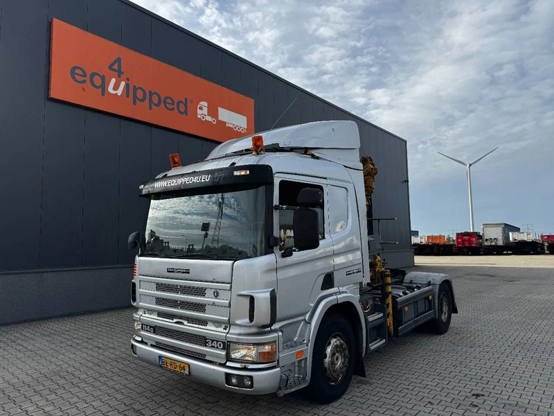 Scania P114-340 + HIAB 19-5 crane + remote / Euro-3 / 3 pedals / NL-truck / APK: 12-2025 - Truk derek: gambar 4 Scania P114-340 + HIAB 19-5 crane + remote / Euro-3 / 3 pedals / NL-truck / APK: 12-2025 - Truk derek: gambar 4