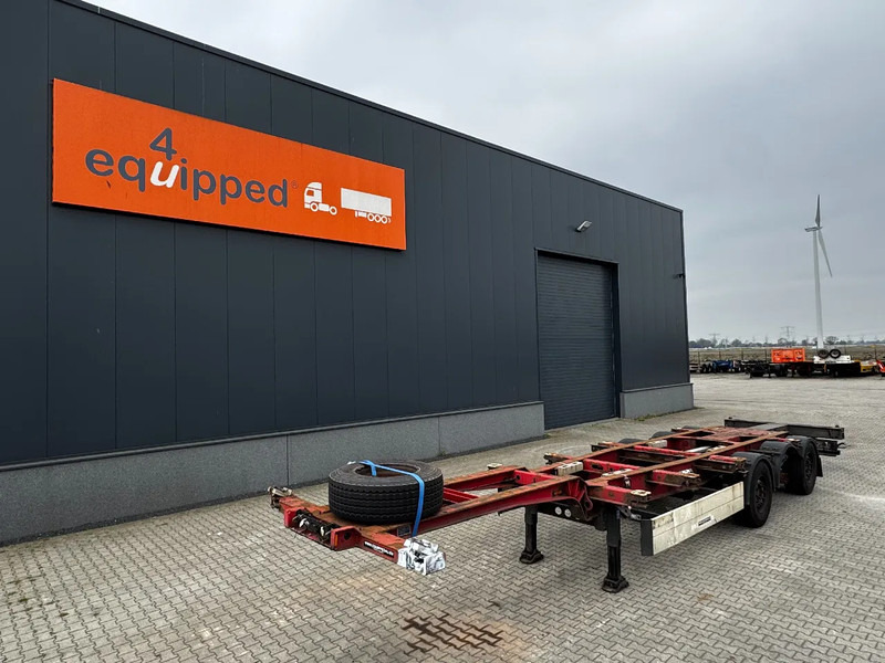 Schmitz Cargobull 40FT HC-chassis, disc, liftaxle, extendable at the rear, WITH WORK!!! - Semi-trailer pengangkut mobil: gambar 1 Schmitz Cargobull 40FT HC-chassis, disc, liftaxle, extendable at the rear, WITH WORK!!! - Semi-trailer pengangkut mobil: gambar 1
