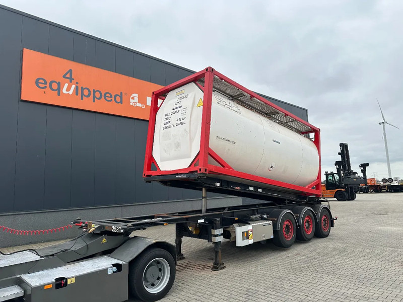 Van Hool 20FT Tipping-chassis, ADR (EX/II, EX/III, FL, AT, OX), SAF, 2 liftaxles - Semi-trailer pengangkut mobil: gambar 1 Van Hool 20FT Tipping-chassis, ADR (EX/II, EX/III, FL, AT, OX), SAF, 2 liftaxles - Semi-trailer pengangkut mobil: gambar 1