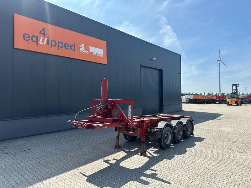 Van Hool 3 AXLE 20FT TIPPING-CHASSIS, BPW + disc, liftaxle, steering axle, BROKEN HYVA-CYLINDER - Semi-trailer pengangkut mobil: gambar 1 Van Hool 3 AXLE 20FT TIPPING-CHASSIS, BPW + disc, liftaxle, steering axle, BROKEN HYVA-CYLINDER - Semi-trailer pengangkut mobil: gambar 1