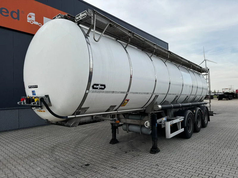 Van Hool LEBENSMITTEL / RVS Rahmen / Leergewicht: 5.860kg / 29.500L / 1-Kammer+ 1 Schwallwand / Scheibebremse / NL / APK 02-2026 - Semi-trailer tangki: gambar 1 Van Hool LEBENSMITTEL / RVS Rahmen / Leergewicht: 5.860kg / 29.500L / 1-Kammer+ 1 Schwallwand / Scheibebremse / NL / APK 02-2026 - Semi-trailer tangki: gambar 1