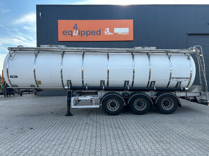 Van Hool LEBENSMITTEL / RVS Rahmen / Leergewicht: 5.860kg / 29.500L / 1-Kammer+ 1 Schwallwand / Scheibebremse / NL / APK - Semi-trailer tangki: gambar 2 Van Hool LEBENSMITTEL / RVS Rahmen / Leergewicht: 5.860kg / 29.500L / 1-Kammer+ 1 Schwallwand / Scheibebremse / NL / APK - Semi-trailer tangki: gambar 2