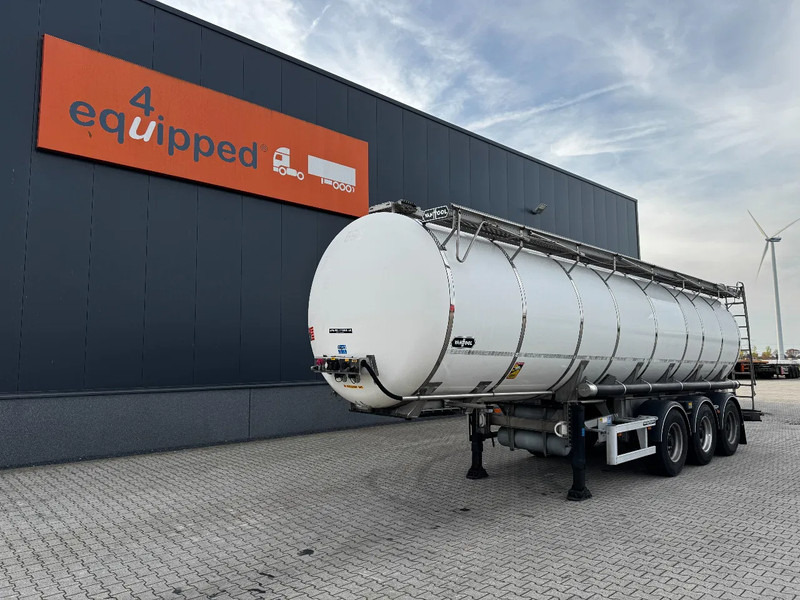 Van Hool LEVENSMIDDEL / RVS Rahmen / Leergewicht: 5.860kg / 29.500L / 1-Kammer+ 1 Schwallwand / Scheibebremse / NL / APK 03-2026 - Semi-trailer tangki: gambar 1 Van Hool LEVENSMIDDEL / RVS Rahmen / Leergewicht: 5.860kg / 29.500L / 1-Kammer+ 1 Schwallwand / Scheibebremse / NL / APK 03-2026 - Semi-trailer tangki: gambar 1