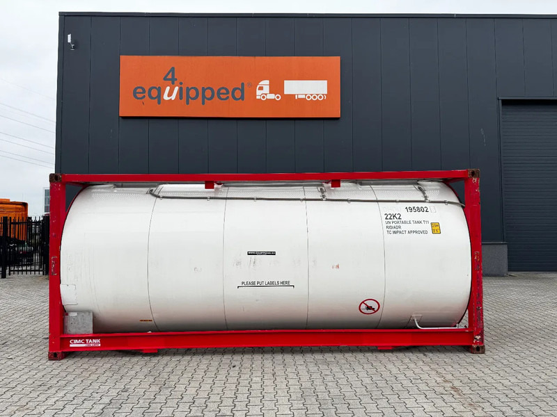 Welfit Oddy 20FT ISO, 24.990L / 1-COMP / 3 BAFFELS / T11 / 22K2 / 4 manholes / 5Y- + CSC-inspection valid until 04/2028 - Kontainer tangki: gambar 2 Welfit Oddy 20FT ISO, 24.990L / 1-COMP / 3 BAFFELS / T11 / 22K2 / 4 manholes / 5Y- + CSC-inspection valid until 04/2028 - Kontainer tangki: gambar 2