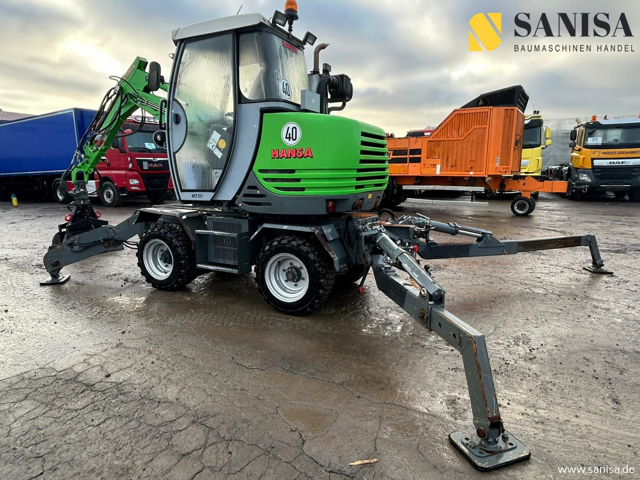 Hansa APZ 531/SW/Friedhofsbagger/Allrad/Tele Arm - Ekskavator roda: gambar 4 Hansa APZ 531/SW/Friedhofsbagger/Allrad/Tele Arm - Ekskavator roda: gambar 4