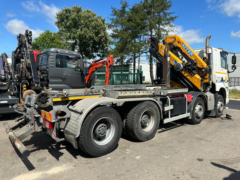DAF CF 480 8x4 HOOKLIFT + CRANE (19m!) EFFER 205 / 6S + WINCH - RETARDER - *165.000km* - VERY NICE - Hook lift, Truk derek: gambar 4 DAF CF 480 8x4 HOOKLIFT + CRANE (19m!) EFFER 205 / 6S + WINCH - RETARDER - *165.000km* - VERY NICE - Hook lift, Truk derek: gambar 4