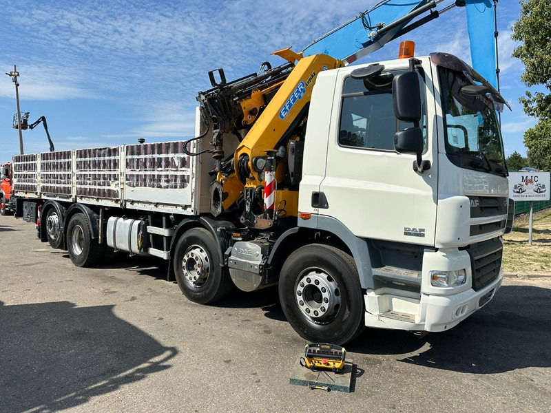 DAF CF 85.360 8x2 + CRANE (25m!) EFFER 305 6S + JIB 4S + ROTATOR - PLATORM 7m60 - LIFT + STEERING AXLE - EURO 5 - BE - Truk flatbed, Truk derek: gambar 1 DAF CF 85.360 8x2 + CRANE (25m!) EFFER 305 6S + JIB 4S + ROTATOR - PLATORM 7m60 - LIFT + STEERING AXLE - EURO 5 - BE - Truk flatbed, Truk derek: gambar 1