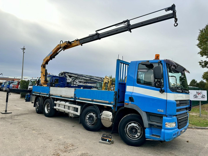 DAF CF 85.360 8x2 PLATFORM 7m35 + CRANE EFFER 165-3S + RADIO - MANUAL GEARBOX ZF - EURO 5 - BE TRUCK - Truk derek: gambar 1 DAF CF 85.360 8x2 PLATFORM 7m35 + CRANE EFFER 165-3S + RADIO - MANUAL GEARBOX ZF - EURO 5 - BE TRUCK - Truk derek: gambar 1