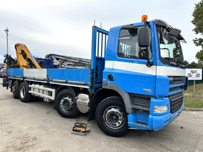 DAF CF 85.360 8x2 PRITSCHE 7m35 + KRAN EFFER 165-3S + RADIO - MANUAL GEARBOX ZF - EURO 5 - BE TRUCK - Truk flatbed, Truk derek: gambar 1 DAF CF 85.360 8x2 PRITSCHE 7m35 + KRAN EFFER 165-3S + RADIO - MANUAL GEARBOX ZF - EURO 5 - BE TRUCK - Truk flatbed, Truk derek: gambar 1