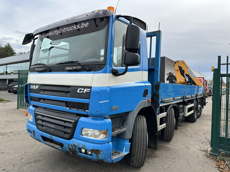 DAF CF 85.360 8x2 PRITSCHE 7m35 + KRAN EFFER 165-3S + RADIO - MANUAL GEARBOX ZF - EURO 5 - BE TRUCK - Truk flatbed, Truk derek: gambar 4 DAF CF 85.360 8x2 PRITSCHE 7m35 + KRAN EFFER 165-3S + RADIO - MANUAL GEARBOX ZF - EURO 5 - BE TRUCK - Truk flatbed, Truk derek: gambar 4