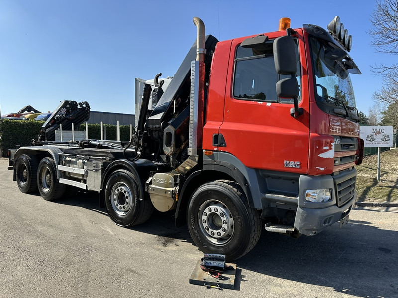 DAF CF 85.410 8x4 HOOKLIFT + CRANE HIAB 244 EP-3 HIDUO - Radio - Rotator - RETARDER - EURO 4 - BIG AXLES HUB REDUCTION - Hook lift, Truk derek: gambar 2 DAF CF 85.410 8x4 HOOKLIFT + CRANE HIAB 244 EP-3 HIDUO - Radio - Rotator - RETARDER - EURO 4 - BIG AXLES HUB REDUCTION - Hook lift, Truk derek: gambar 2