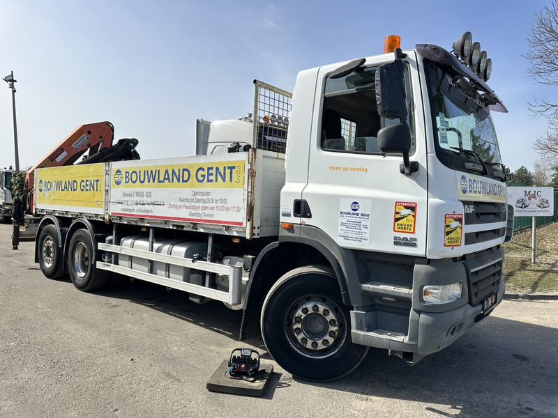 DAF CF 85.460 6x2 LIFT+LENK ACHSE + KRAN PALFINGER PK 18500 (3x) + RADIO + ROTATOR - EURO 5 - AS TRONIC - BE TRUCK - Truk flatbed, Truk derek: gambar 1 DAF CF 85.460 6x2 LIFT+LENK ACHSE + KRAN PALFINGER PK 18500 (3x) + RADIO + ROTATOR - EURO 5 - AS TRONIC - BE TRUCK - Truk flatbed, Truk derek: gambar 1