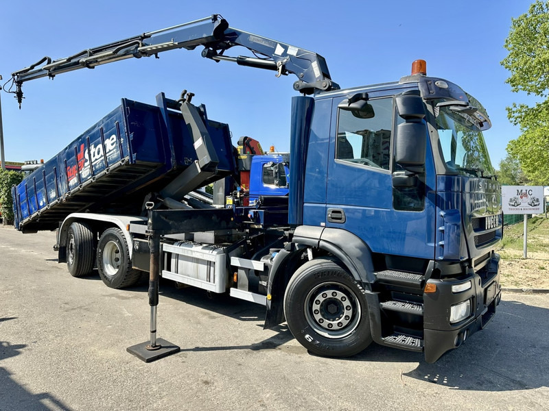 Iveco STRALIS 420 6x2 + CRANE HMF 1720 K3 + ROTATOR - LIFT + STEERING AXLE - EURO 5 - *FULL AIR* - CONTAINER INCL. - BE TRUCK - Hook lift, Truk derek: gambar 1 Iveco STRALIS 420 6x2 + CRANE HMF 1720 K3 + ROTATOR - LIFT + STEERING AXLE - EURO 5 - *FULL AIR* - CONTAINER INCL. - BE TRUCK - Hook lift, Truk derek: gambar 1