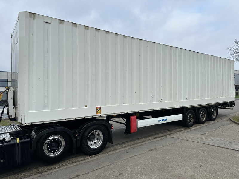 Krone 3-AXLES MB - CLOSED BOX / KIST / KOFFER - AIR SUSPENSION - 2m80 interior hieght - DISC - BE papers - nice condition - Semi-trailer kotak tertutup: gambar 1 Krone 3-AXLES MB - CLOSED BOX / KIST / KOFFER - AIR SUSPENSION - 2m80 interior hieght - DISC - BE papers - nice condition - Semi-trailer kotak tertutup: gambar 1
