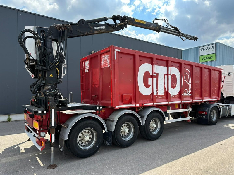 LAG 3-AXLES ALU BOX + CRANE JONSORED 1090 DT-CORTO + CABIN - 2x EXTENDABLE - 5/6 F - BELGIAN PAPERS - Semi-trailer flatbed: gambar 2 LAG 3-AXLES ALU BOX + CRANE JONSORED 1090 DT-CORTO + CABIN - 2x EXTENDABLE - 5/6 F - BELGIAN PAPERS - Semi-trailer flatbed: gambar 2