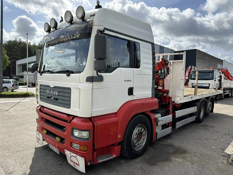 MAN TG 360 A 6x2 + KRAN ATLAS 100.1 A3 - PLATFORM 5m80 - E3 - LIFT-AXLE - FULL AIR SUSPENSION - ZF AS TRONIC - BE TRUCK - Truk flatbed, Truk derek: gambar 3 MAN TG 360 A 6x2 + KRAN ATLAS 100.1 A3 - PLATFORM 5m80 - E3 - LIFT-AXLE - FULL AIR SUSPENSION - ZF AS TRONIC - BE TRUCK - Truk flatbed, Truk derek: gambar 3