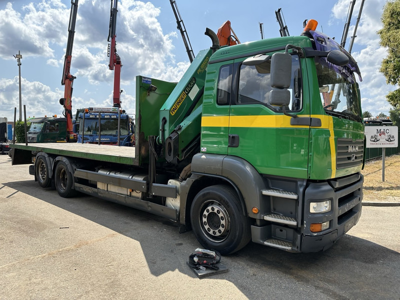 MAN TGA 26.360 6X2 BL + CRANE PALFINGER PK 18500 (4x) - LIFT + STEERING AXLE - PLATFORM 7m75 - MANUAL GEARBOX - Truk derek: gambar 2 MAN TGA 26.360 6X2 BL + CRANE PALFINGER PK 18500 (4x) - LIFT + STEERING AXLE - PLATFORM 7m75 - MANUAL GEARBOX - Truk derek: gambar 2