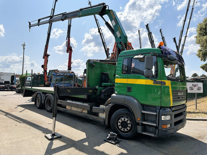 MAN TGA 26.360 6X2 BL + CRANE PALFINGER PK 18500 (4x) - LIFT + STEERING AXLE - PLATFORM 7m75 - MANUAL GEARBOX - Truk derek: gambar 1 MAN TGA 26.360 6X2 BL + CRANE PALFINGER PK 18500 (4x) - LIFT + STEERING AXLE - PLATFORM 7m75 - MANUAL GEARBOX - Truk derek: gambar 1