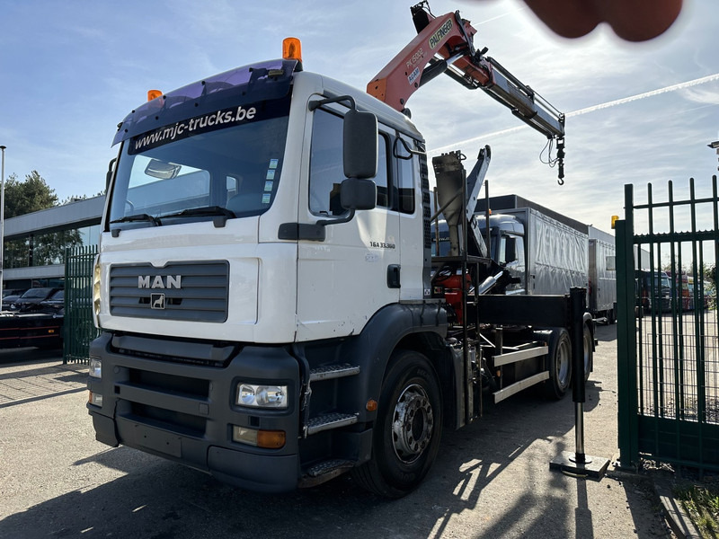 MAN TGA 33.360 6x4 HAAKSYSTEEM + KRAAN PALFINGER PK 15002 - MANUEEL - BLADVERIGN - NAAFREDUCTIE - BE TRUCK - Hook lift, Truk derek: gambar 3 MAN TGA 33.360 6x4 HAAKSYSTEEM + KRAAN PALFINGER PK 15002 - MANUEEL - BLADVERIGN - NAAFREDUCTIE - BE TRUCK - Hook lift, Truk derek: gambar 3