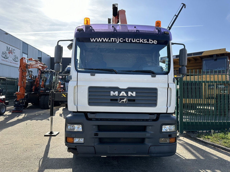 MAN TGA 33.360 6x4 HAAKSYSTEEM + KRAAN PALFINGER PK 15002 - MANUEEL - BLADVERIGN - NAAFREDUCTIE - BE TRUCK - Hook lift, Truk derek: gambar 2 MAN TGA 33.360 6x4 HAAKSYSTEEM + KRAAN PALFINGER PK 15002 - MANUEEL - BLADVERIGN - NAAFREDUCTIE - BE TRUCK - Hook lift, Truk derek: gambar 2