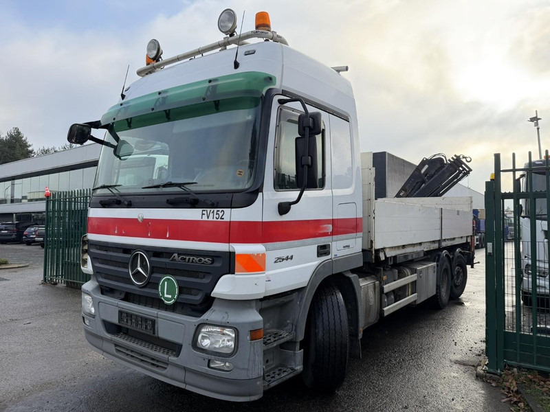 Mercedes-Benz ACTROS 2544 6x2 MP2 PRITSCHE + KRAN ATLAS 165.2E (3x HYDR) - RADIO - *FULL AIR* - LIFT + STEERING AXLE - *299.000km* - PLATFORM 6m50 - Truk flatbed, Truk derek: gambar 3 Mercedes-Benz ACTROS 2544 6x2 MP2 PRITSCHE + KRAN ATLAS 165.2E (3x HYDR) - RADIO - *FULL AIR* - LIFT + STEERING AXLE - *299.000km* - PLATFORM 6m50 - Truk flatbed, Truk derek: gambar 3