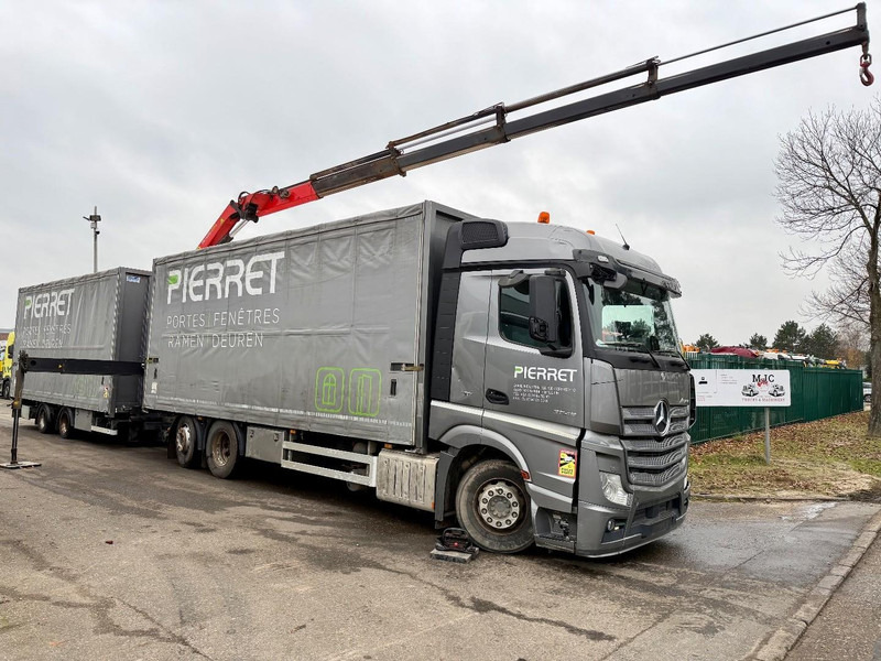 Mercedes-Benz ACTROS 2645 6x2 105m³ JUMBO + CRANE PALFINGER PK19001 (4x) - RETARDER - RADIO - *FULL AIR* - FRIGO - EURO 6 - SAF AS - BELGIAN TRUCK - Truk derek: gambar 1 Mercedes-Benz ACTROS 2645 6x2 105m³ JUMBO + CRANE PALFINGER PK19001 (4x) - RETARDER - RADIO - *FULL AIR* - FRIGO - EURO 6 - SAF AS - BELGIAN TRUCK - Truk derek: gambar 1