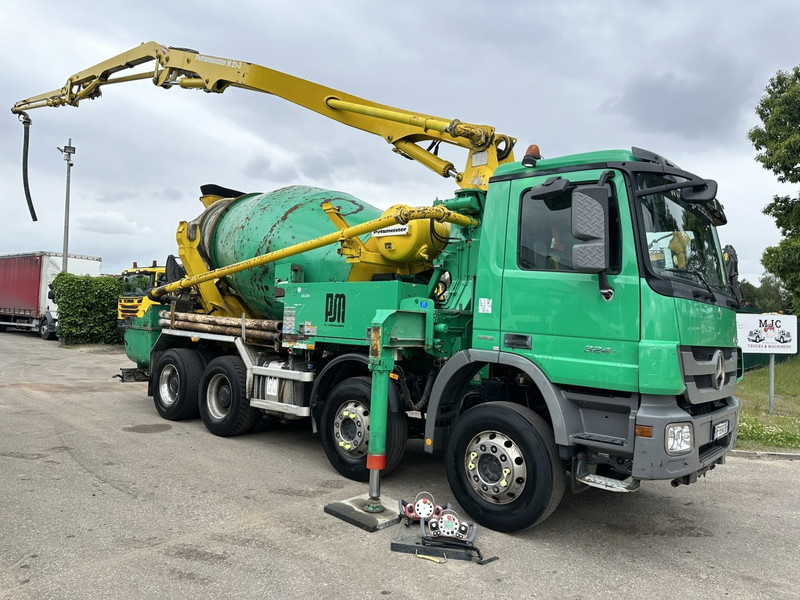 Mercedes-Benz ACTROS 3241 8x4 PUMI PM M 21-3 (21m) Putzmeister - *238.000km* / 1586H - EPS - BLADVERING / NAAFREDUCTIE - Truk pompa beton: gambar 1 Mercedes-Benz ACTROS 3241 8x4 PUMI PM M 21-3 (21m) Putzmeister - *238.000km* / 1586H - EPS - BLADVERING / NAAFREDUCTIE - Truk pompa beton: gambar 1