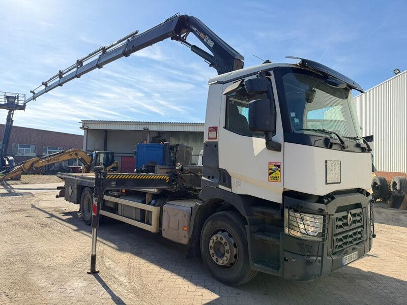 Renault C380 4x2 + CRANE HIAB X-HIDUO 188 E-5 (5x + 1 ME) - ADR - RADIO - EURO 6 - PLATFORM 6m60 - GOOD TIRES - Truk derek: gambar 3 Renault C380 4x2 + CRANE HIAB X-HIDUO 188 E-5 (5x + 1 ME) - ADR - RADIO - EURO 6 - PLATFORM 6m60 - GOOD TIRES - Truk derek: gambar 3
