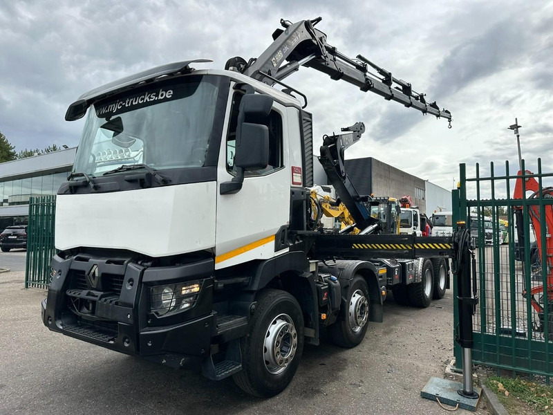 Renault C460 8x4 + (19m!) KRAN HIAB 288 E-6 HIDUO - RADIO - 5/6 F - STEEL SPRING / HUB REDUCTION - BE TRUCK - Hook lift, Truk derek: gambar 3 Renault C460 8x4 + (19m!) KRAN HIAB 288 E-6 HIDUO - RADIO - 5/6 F - STEEL SPRING / HUB REDUCTION - BE TRUCK - Hook lift, Truk derek: gambar 3